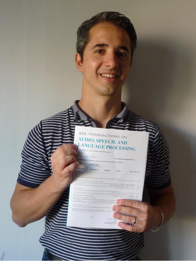Marco Dinarelli with his first journal publication in a IEEE review